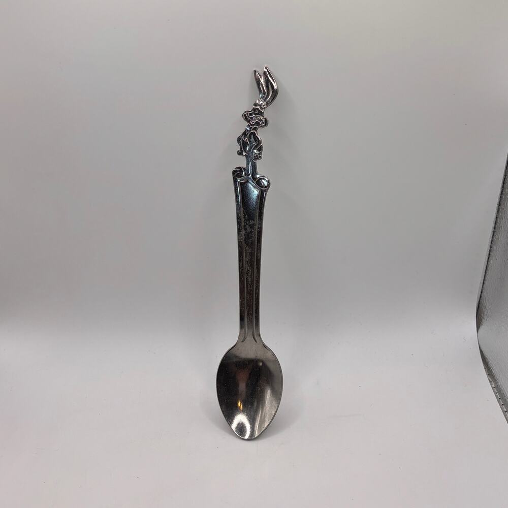Vintage Nestle Quik Bunny Rabbit Stainless Steel Spoon NesQuik Collectible milk